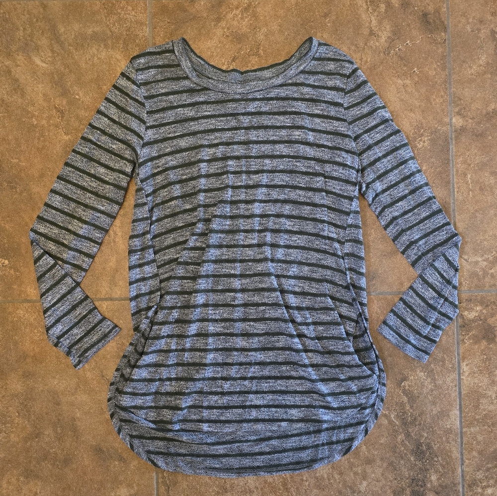 Grey Green Striped | FADED GLORY | Sweater Long Sleeve